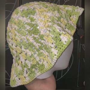 Crochet "Limeade" Bucket Hat